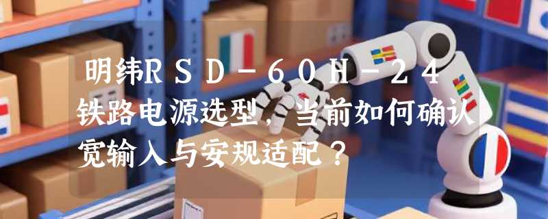 明纬RSD-60H-24铁路电源选型，当前如何确认宽输入与安规适配？