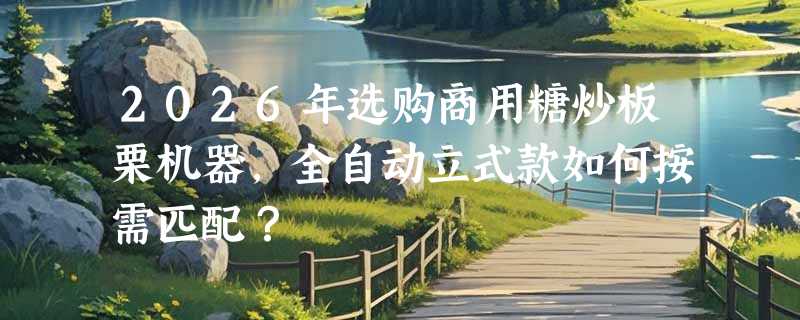2026年选购商用糖炒板栗机器，全自动立式款如何按需匹配？
