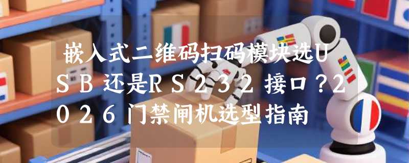 嵌入式二维码扫码模块选USB还是RS232接口？2026门禁闸机选型指南