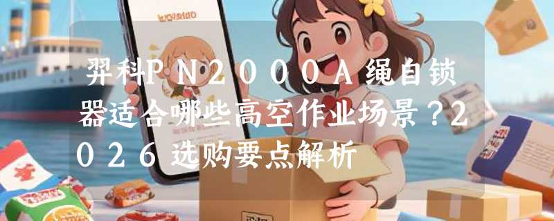 羿科PN2000A绳自锁器适合哪些高空作业场景？2026选购要点解析