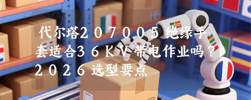 代尔塔207005绝缘手套适合36KV带电作业吗？2026选型要点