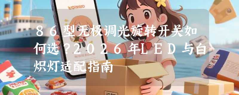 86型无极调光旋转开关如何选？2026年LED与白炽灯适配指南