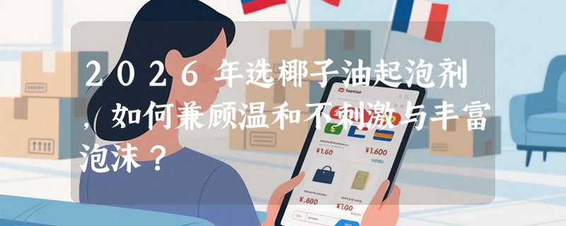 2026年选椰子油起泡剂，如何兼顾温和不刺激与丰富泡沫？