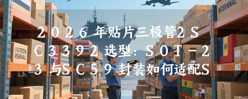 2026年贴片三极管2SC3392选型：SOT-23与SC59封装如何适配SMT配单？