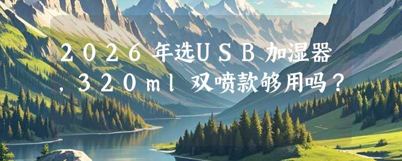 2026年选USB加湿器，320ml双喷款够用吗？