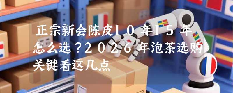正宗新会陈皮10年15年怎么选？2026年泡茶选购关键看这几点