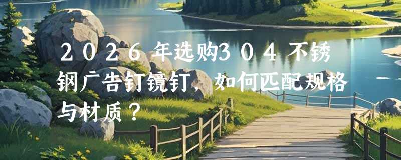 2026年选购304不锈钢广告钉镜钉，如何匹配规格与材质？