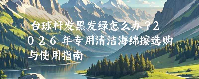 台球杆发黑发绿怎么办？2026年专用清洁海绵擦选购与使用指南