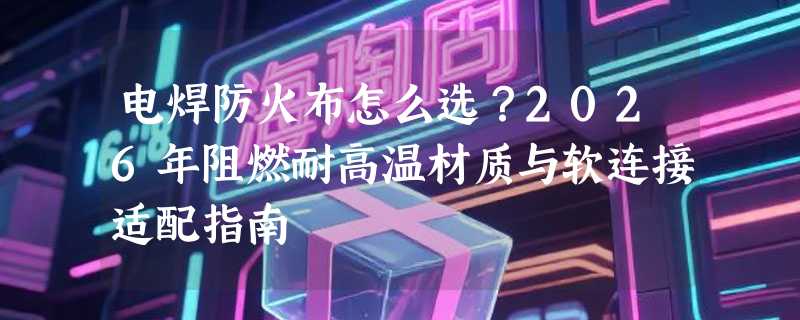 电焊防火布怎么选？2026年阻燃耐高温材质与软连接适配指南