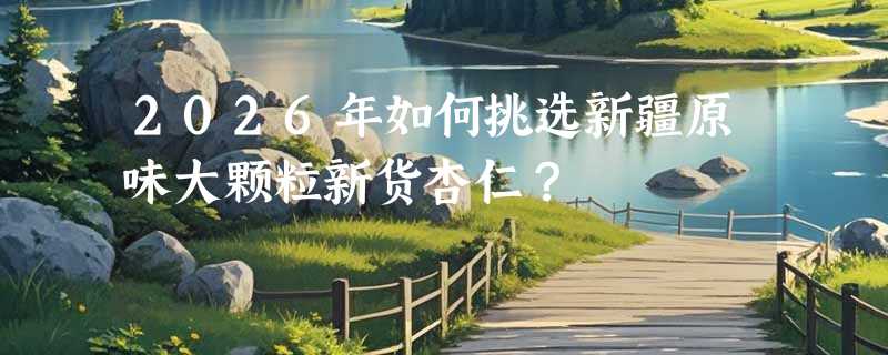 2026年如何挑选新疆原味大颗粒新货杏仁？