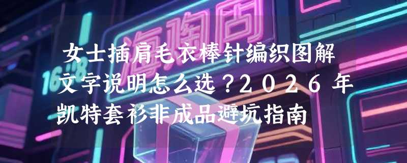 女士插肩毛衣棒针编织图解文字说明怎么选？2026年凯特套衫非成品避坑指南