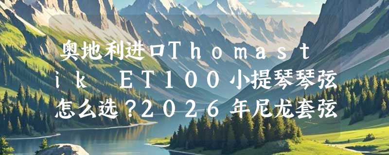 奥地利进口Thomastik ET100小提琴琴弦怎么选？2026年尼龙套弦决策指南