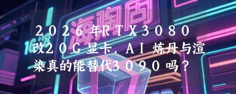 2026年RTX3080改20G显卡，AI炼丹与渲染真的能替代3090吗？