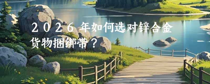 2026年如何选对锌合金货物捆绑带？