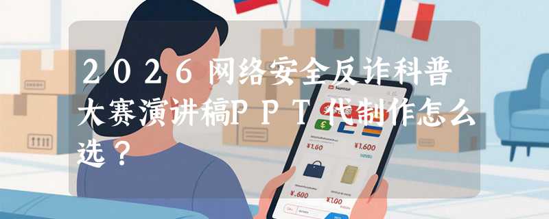 2026网络安全反诈科普大赛演讲稿PPT代制作怎么选？