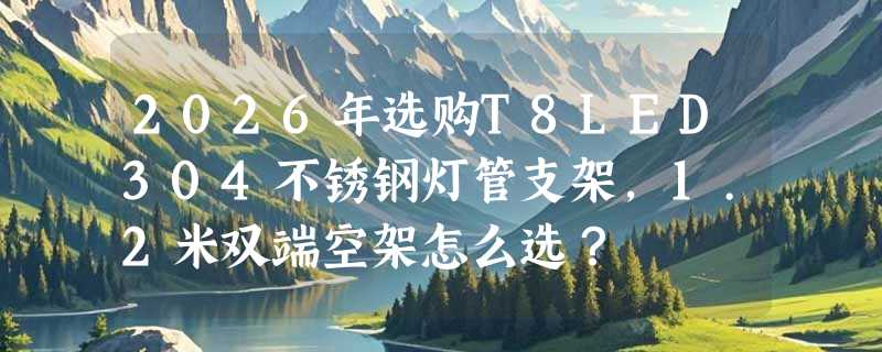 2026年选购T8LED304不锈钢灯管支架，1.2米双端空架怎么选？