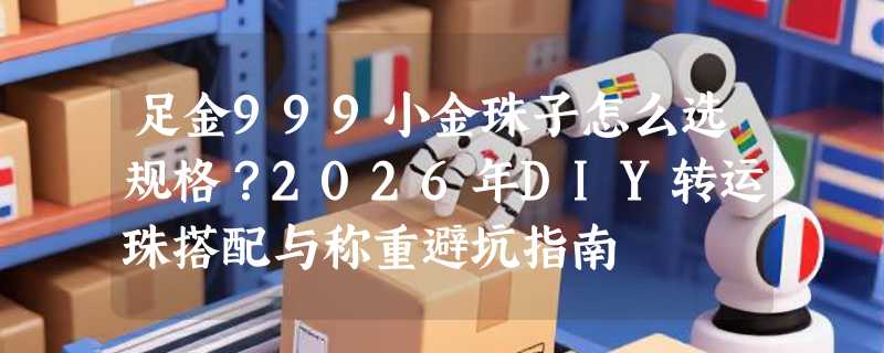 足金999小金珠子怎么选规格？2026年DIY转运珠搭配与称重避坑指南