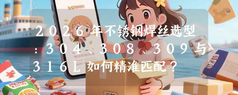 2026年不锈钢焊丝选型：304、308、309与316L如何精准匹配？