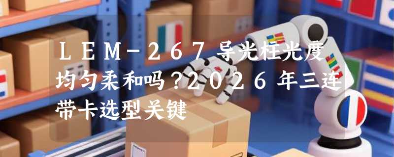 LEM-267导光柱光度均匀柔和吗？2026年三连带卡选型关键
