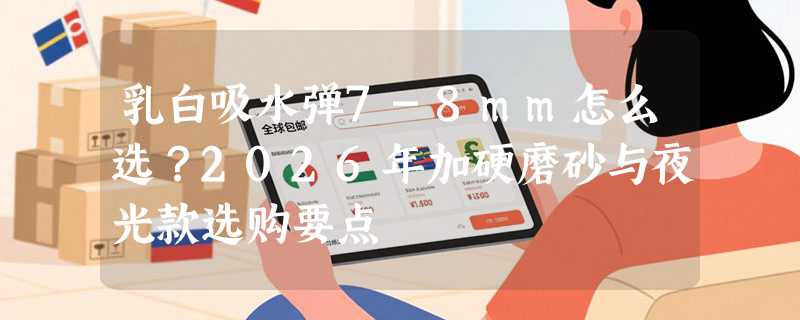 乳白吸水弹7-8mm怎么选？2026年加硬磨砂与夜光款选购要点