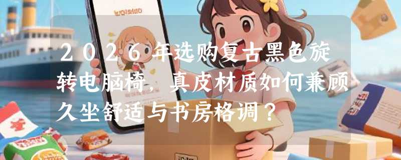 2026年选购复古黑色旋转电脑椅，真皮材质如何兼顾久坐舒适与书房格调？