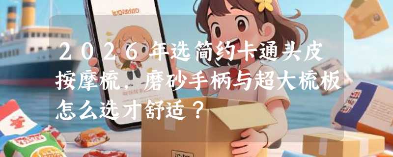 2026年选简约卡通头皮按摩梳，磨砂手柄与超大梳板怎么选才舒适？