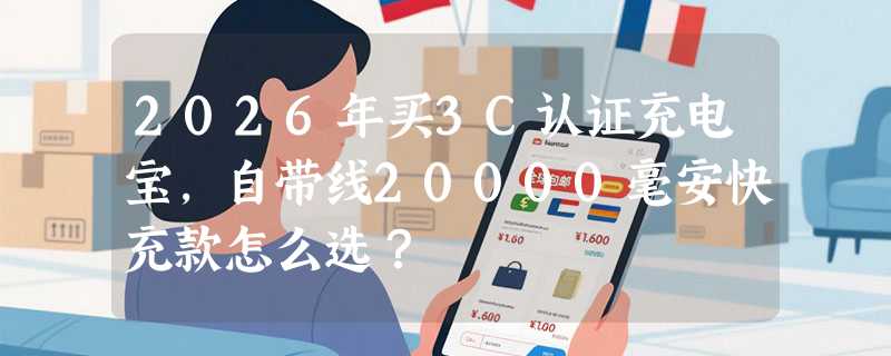 2026年买3C认证充电宝，自带线20000毫安快充款怎么选？