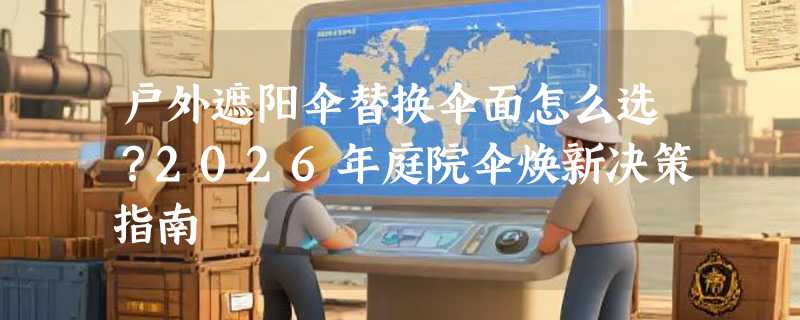 户外遮阳伞替换伞面怎么选？2026年庭院伞焕新决策指南