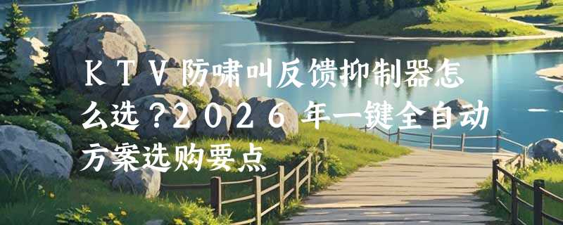 KTV防啸叫反馈抑制器怎么选？2026年一键全自动方案选购要点