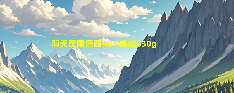 海天茂隆酱园40%蚝油630g挤挤装适合家用吗？2026选购要点解析