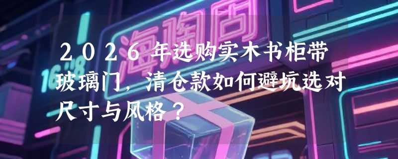 2026年选购实木书柜带玻璃门，清仓款如何避坑选对尺寸与风格？