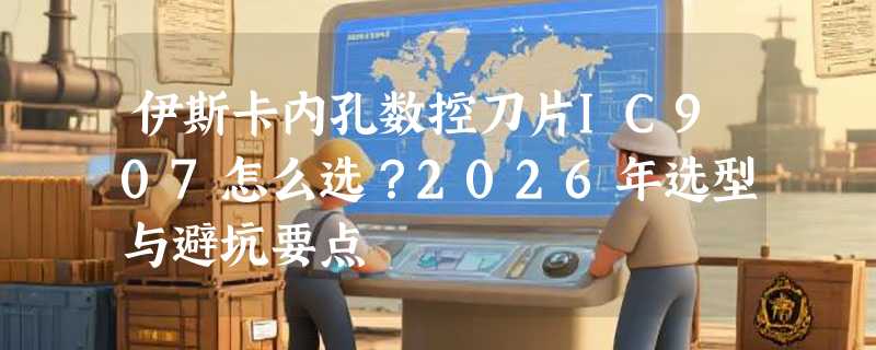 伊斯卡内孔数控刀片IC907怎么选？2026年选型与避坑要点