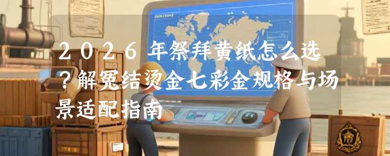 2026年祭拜黄纸怎么选？解冤结烫金七彩金规格与场景适配指南