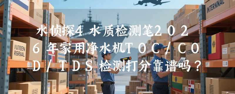 水侦探4水质检测笔2026年家用净水机TOC/COD/TDS检测打分靠谱吗？