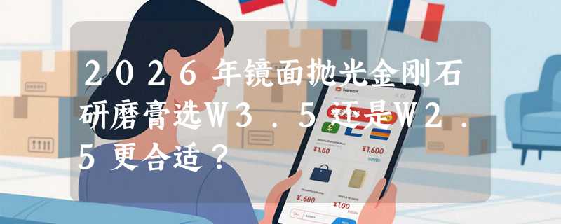 2026年镜面抛光金刚石研磨膏选W3.5还是W2.5更合适？