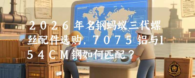 2026年名钢蚂蚁三代螺丝配件选购，7075铝与154CM钢如何匹配？