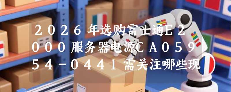 2026年选购富士通E2000服务器电源CA05954-0441需关注哪些现货要点？