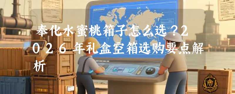 奉化水蜜桃箱子怎么选？2026年礼盒空箱选购要点解析