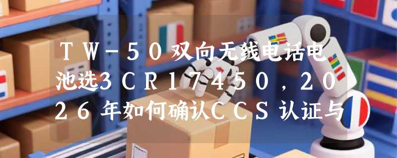 TW-50双向无线电话电池选3CR17450，2026年如何确认CCS认证与现货？