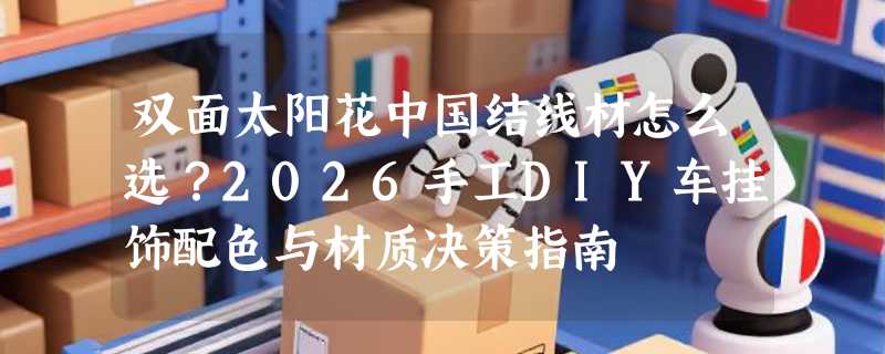 双面太阳花中国结线材怎么选？2026手工DIY车挂饰配色与材质决策指南