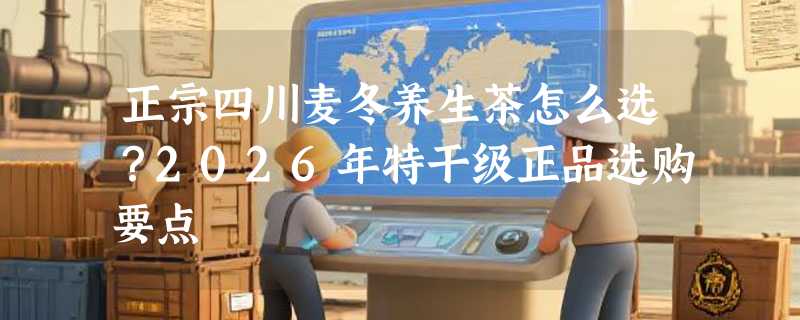 正宗四川麦冬养生茶怎么选？2026年特干级正品选购要点
