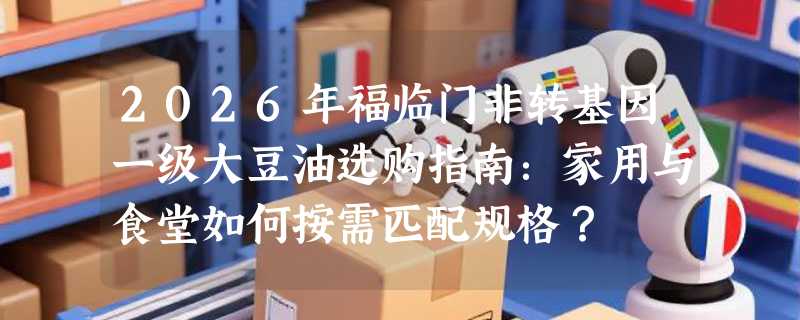 2026年福临门非转基因一级大豆油选购指南：家用与食堂如何按需匹配规格？