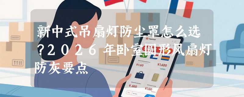 新中式吊扇灯防尘罩怎么选？2026年卧室圆形风扇灯防灰要点