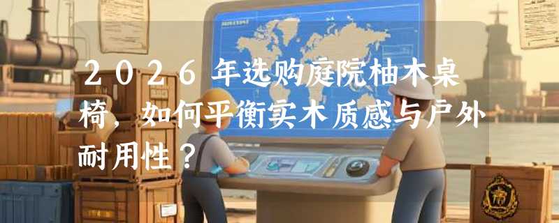 2026年选购庭院柚木桌椅，如何平衡实木质感与户外耐用性？