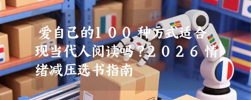 爱自己的100种方式适合现当代人阅读吗？2026情绪减压选书指南