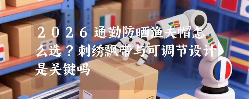 2026通勤防晒渔夫帽怎么选？刺绣飘带与可调节设计是关键吗