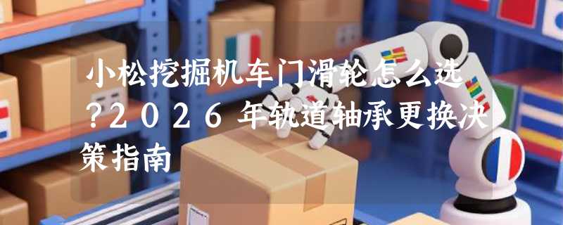 小松挖掘机车门滑轮怎么选？2026年轨道轴承更换决策指南