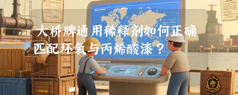 大桥牌通用稀释剂如何正确匹配环氧与丙烯酸漆？