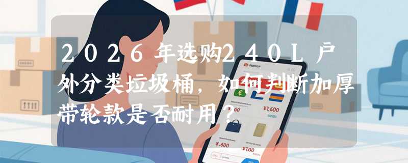 2026年选购240L户外分类垃圾桶，如何判断加厚带轮款是否耐用？