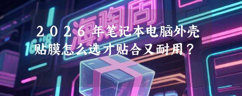 2026年笔记本电脑外壳贴膜怎么选才贴合又耐用？